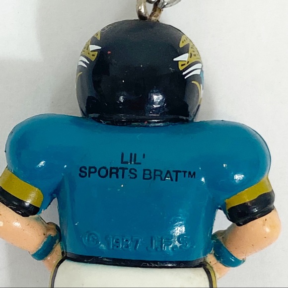 Jacksonville Jaguars Lil’ Sports Brat 1987 Key Chain Vintage - Picture 3 of 5